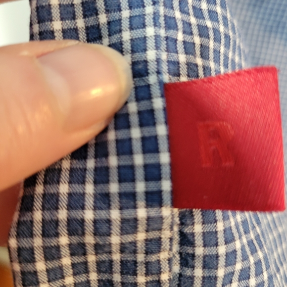 Mens Levis Short Sleeve Button Front Shirt Blue Plaid Size XL - Picture 7 of 10